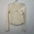 Top Long Sleeve By Free People In Cream, Size: S
