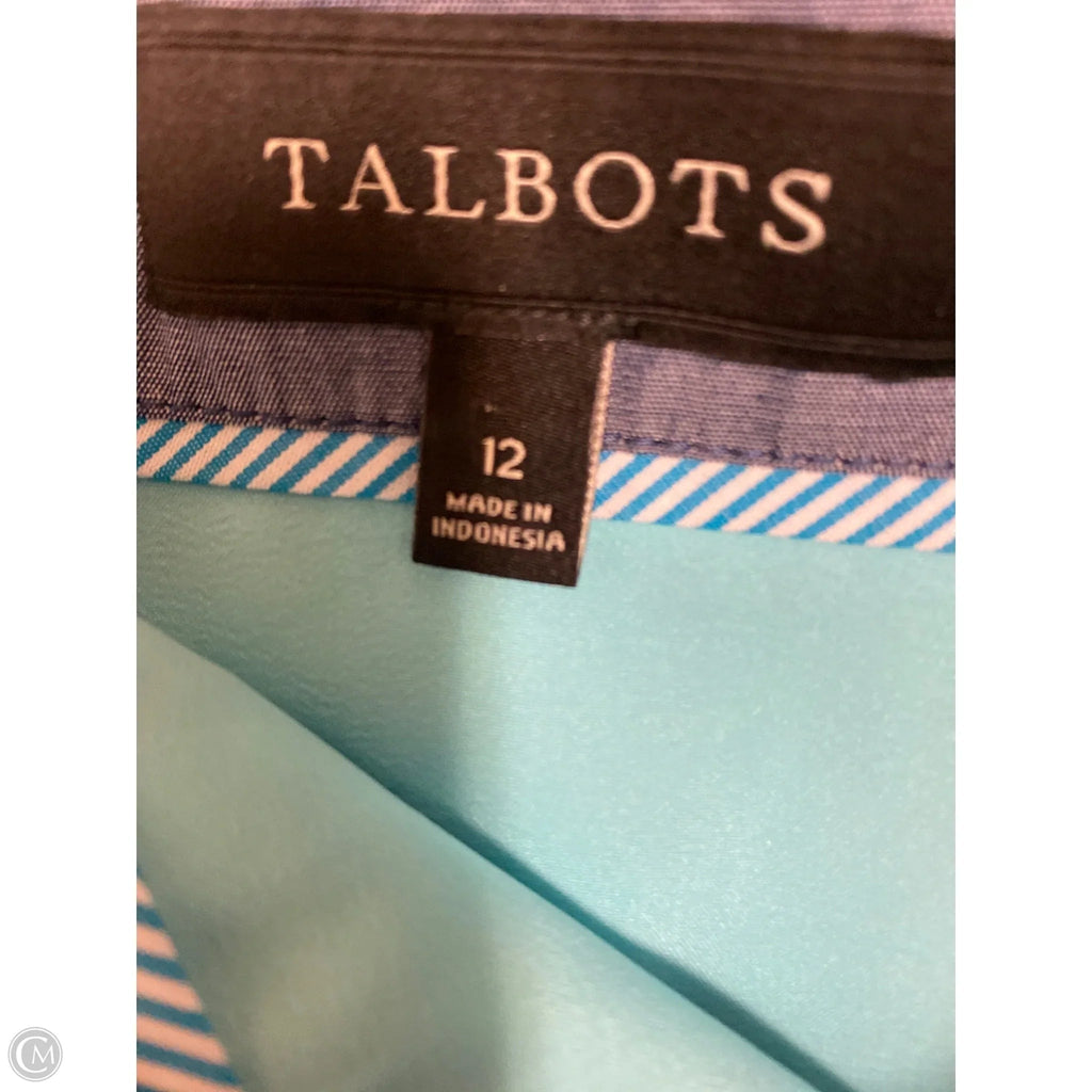 Skirt Mini & Short By Talbots In Teal, Size: L