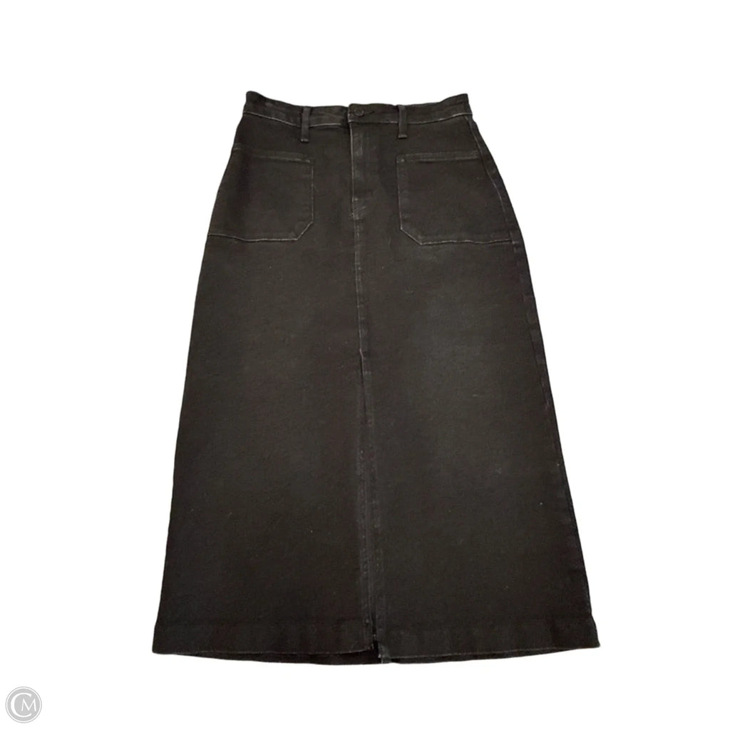 Skirt Midi By Just Black In Black Denim, Size: S