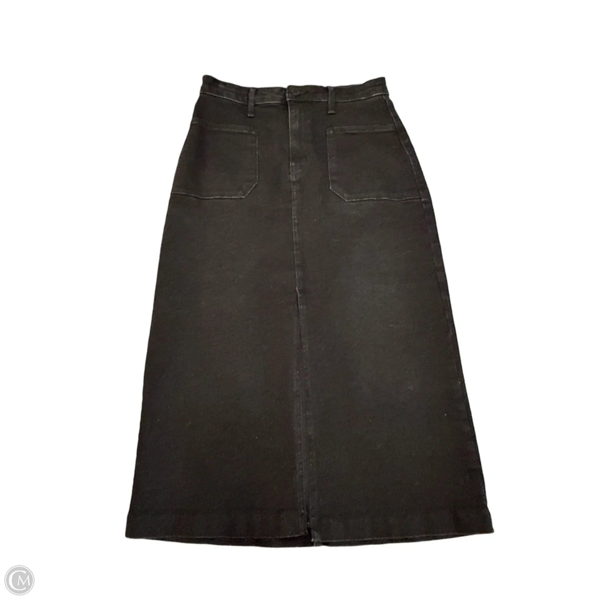 Skirt Midi By Just Black In Black Denim, Size: S