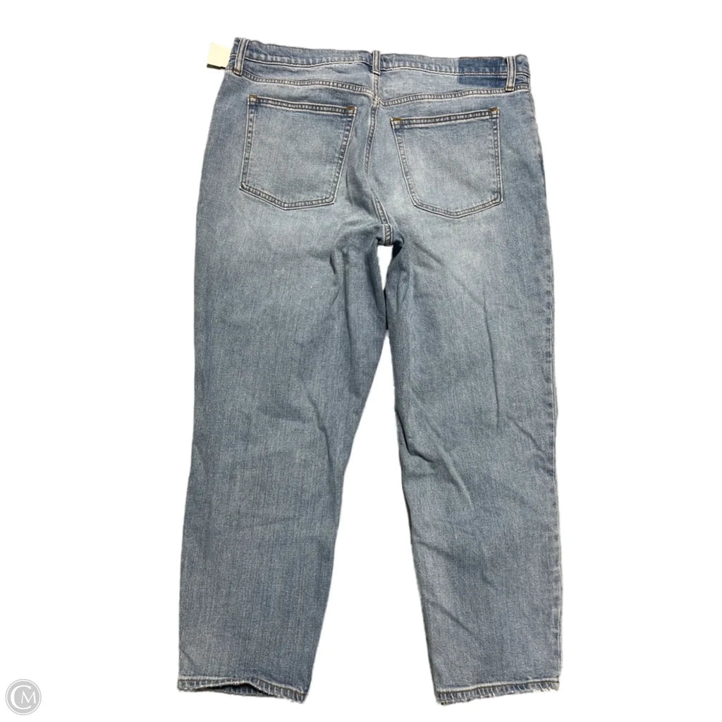 Jeans Straight By Abercrombie And Fitch In Blue Denim, Size: 18