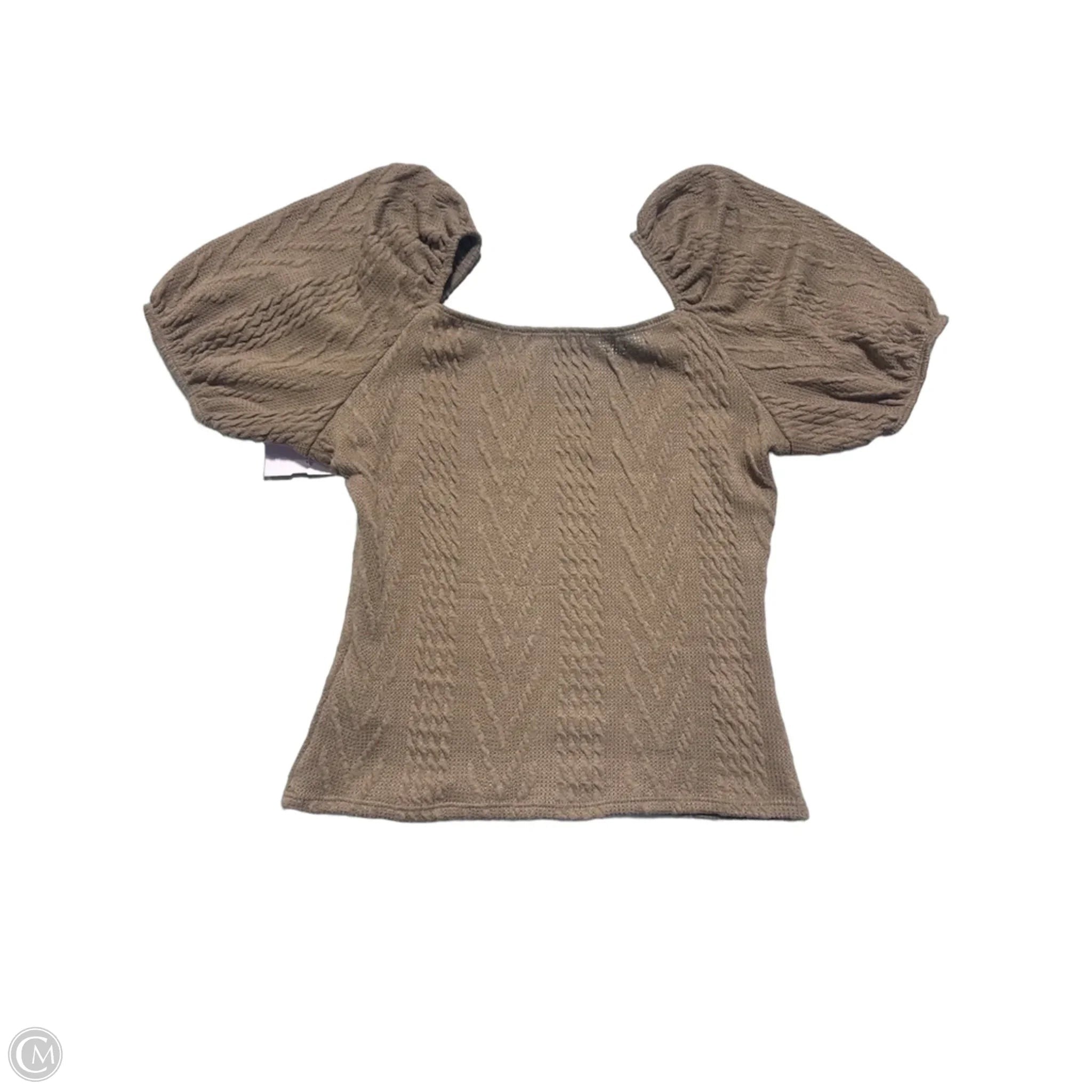Top Short Sleeve By Carly Jean In Brown, Size: S