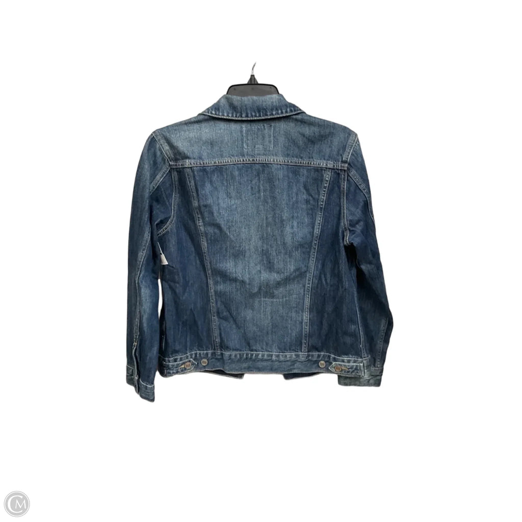 Jacket Denim By Lucky Brand In Blue Denim, Size: M