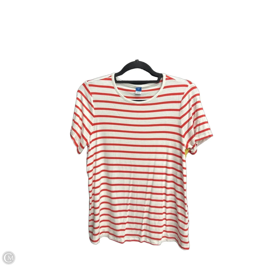 Top Short Sleeve By Old Navy In Striped Pattern, Size: S