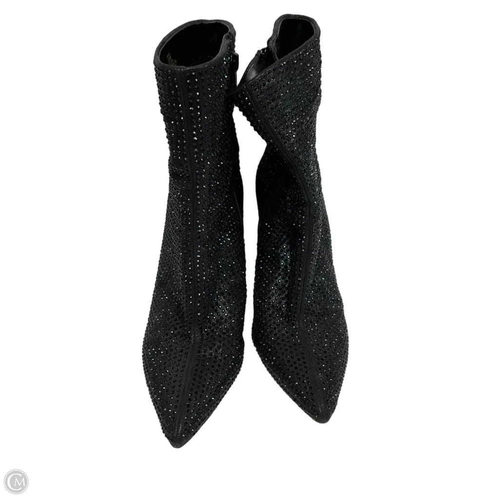 Boots Ankle Heels By Mix No 6 In Black, Size: 7.5