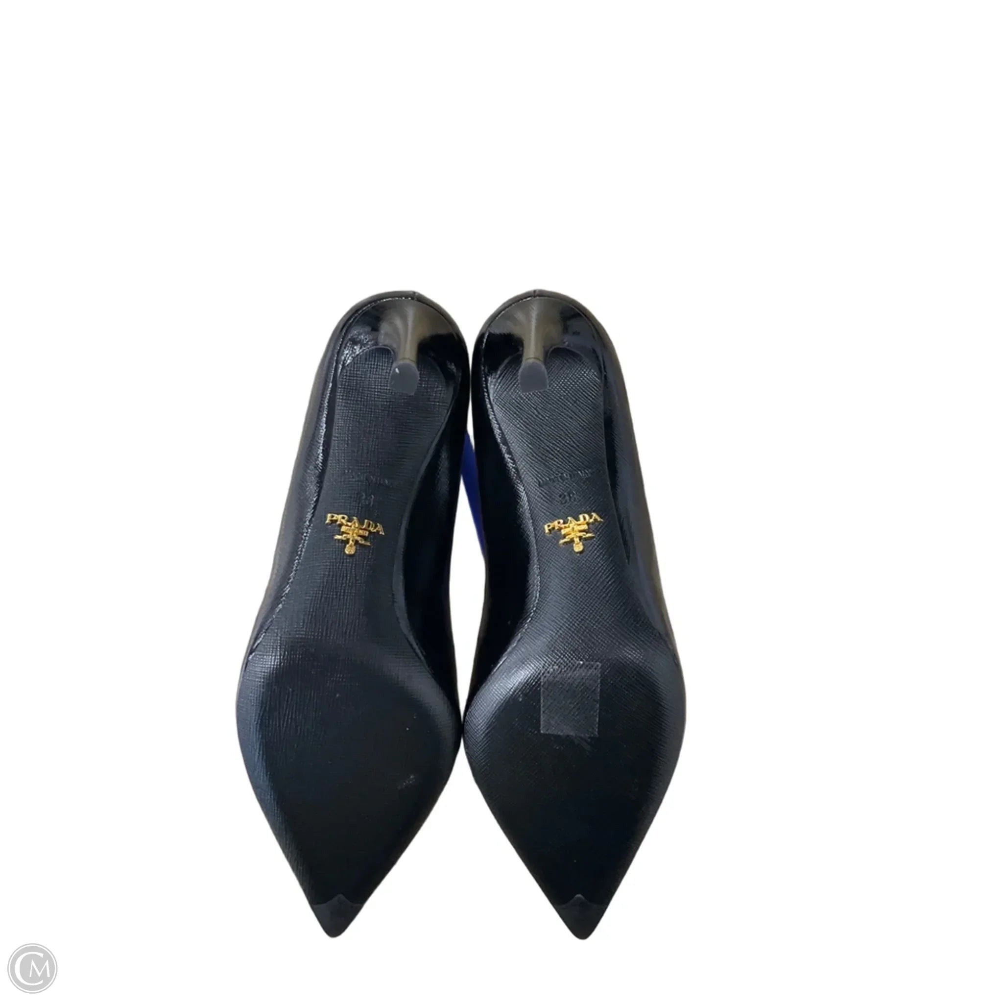 Shoes Luxury Designer By Prada In Black, Size: 8