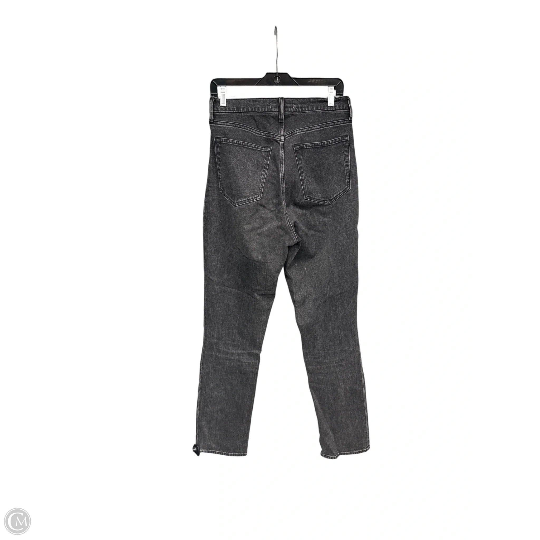 Jeans Straight By Abercrombie And Fitch In Black Denim, Size: 10
