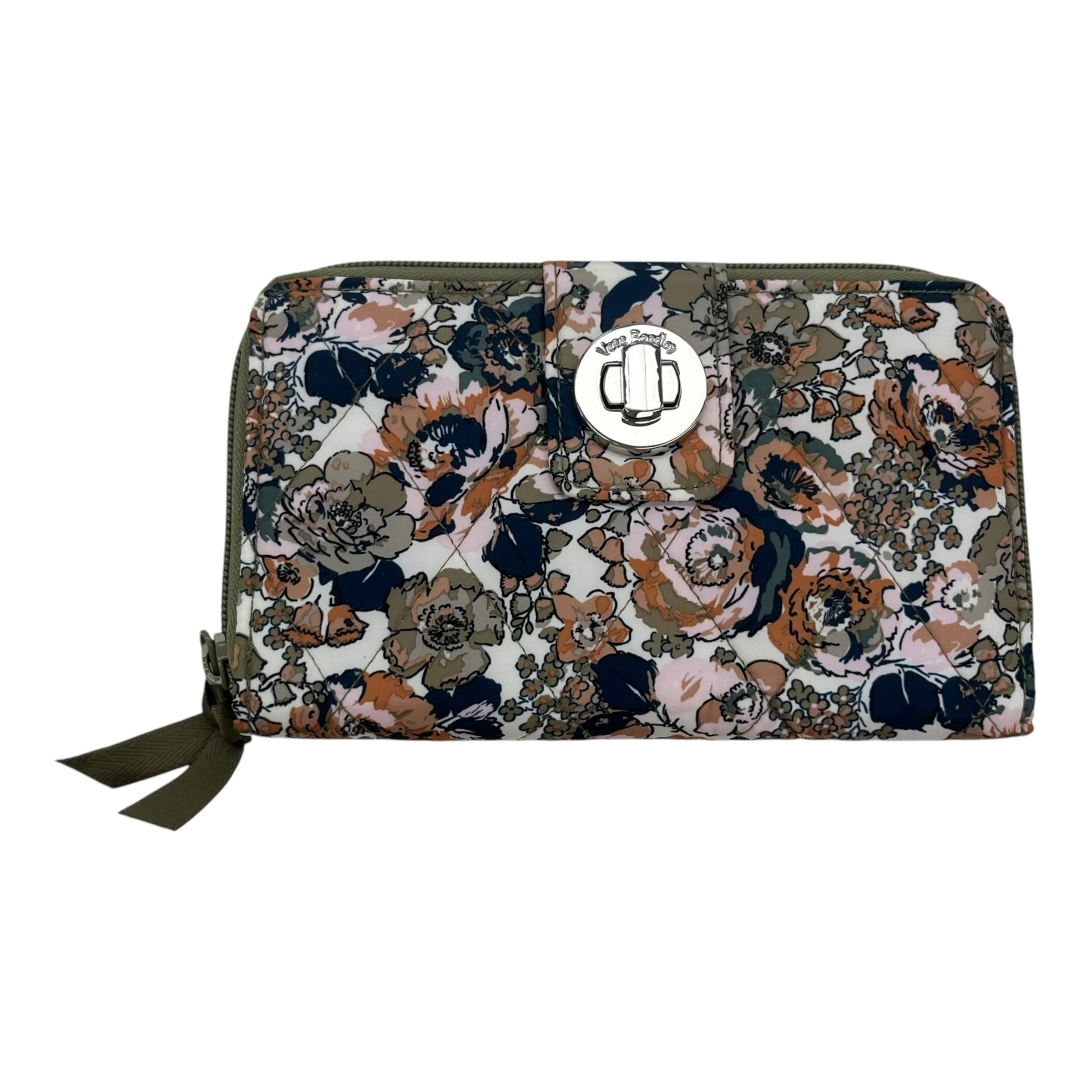Wallet By Vera Bradley In Blue & Green, Size:Large
