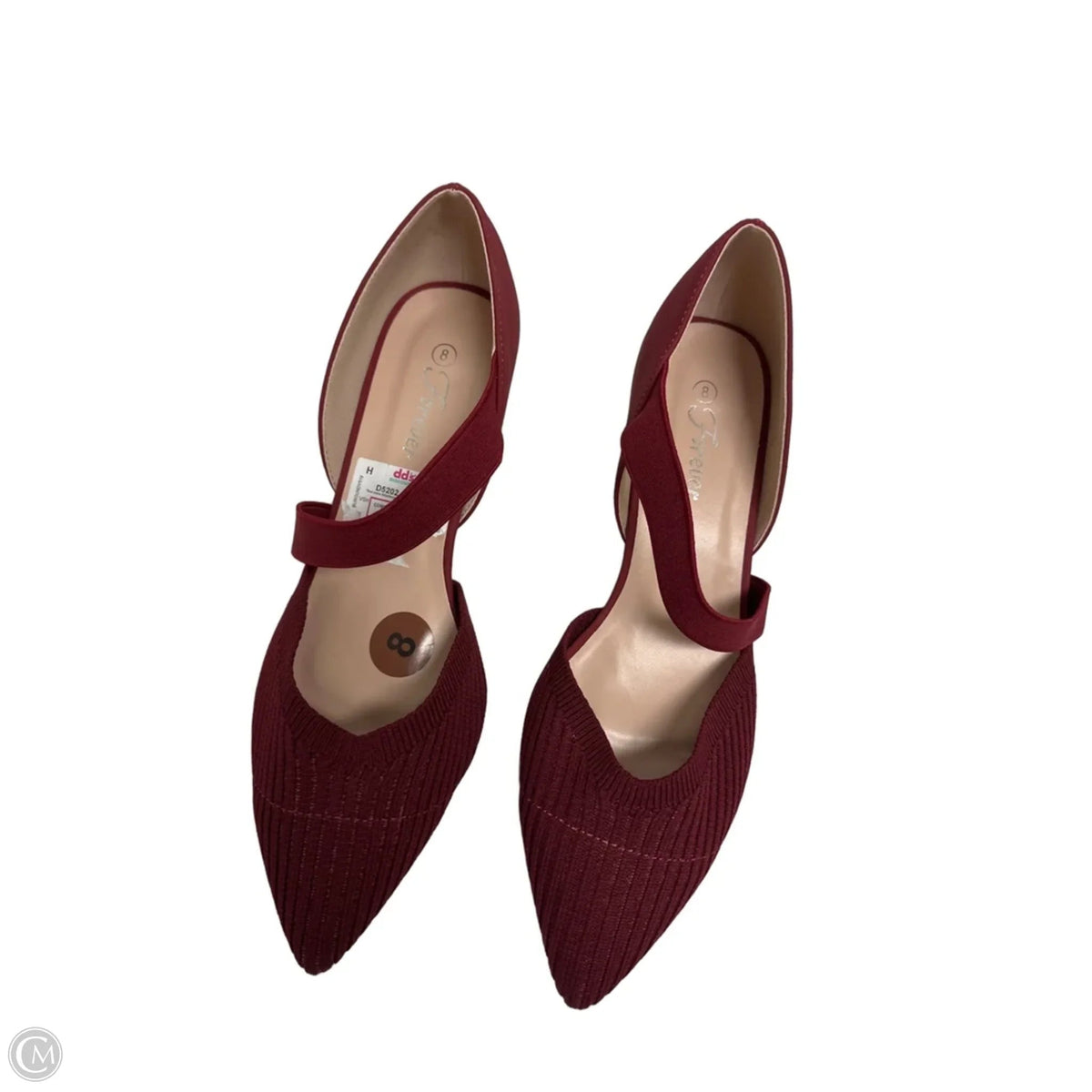 Shoes Heels Kitten By Forever In Red, Size: 8