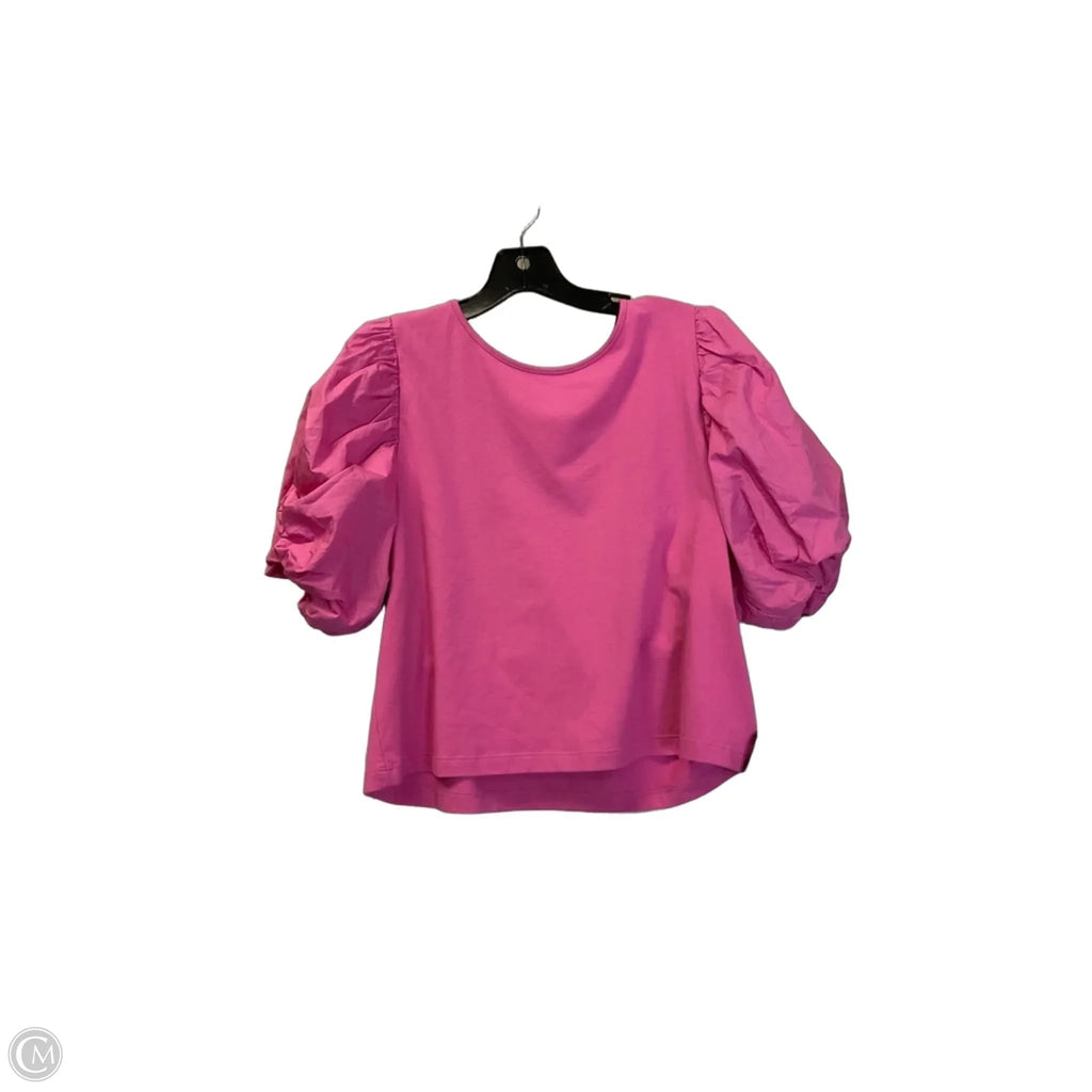 Top Short Sleeve By A New Day In Pink, Size: L