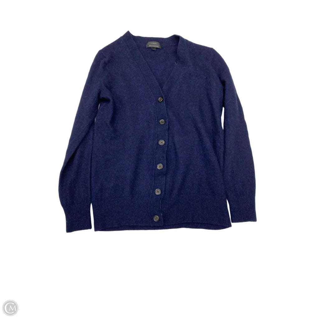 Sweater Cardigan By J. Crew In Navy, Size: S