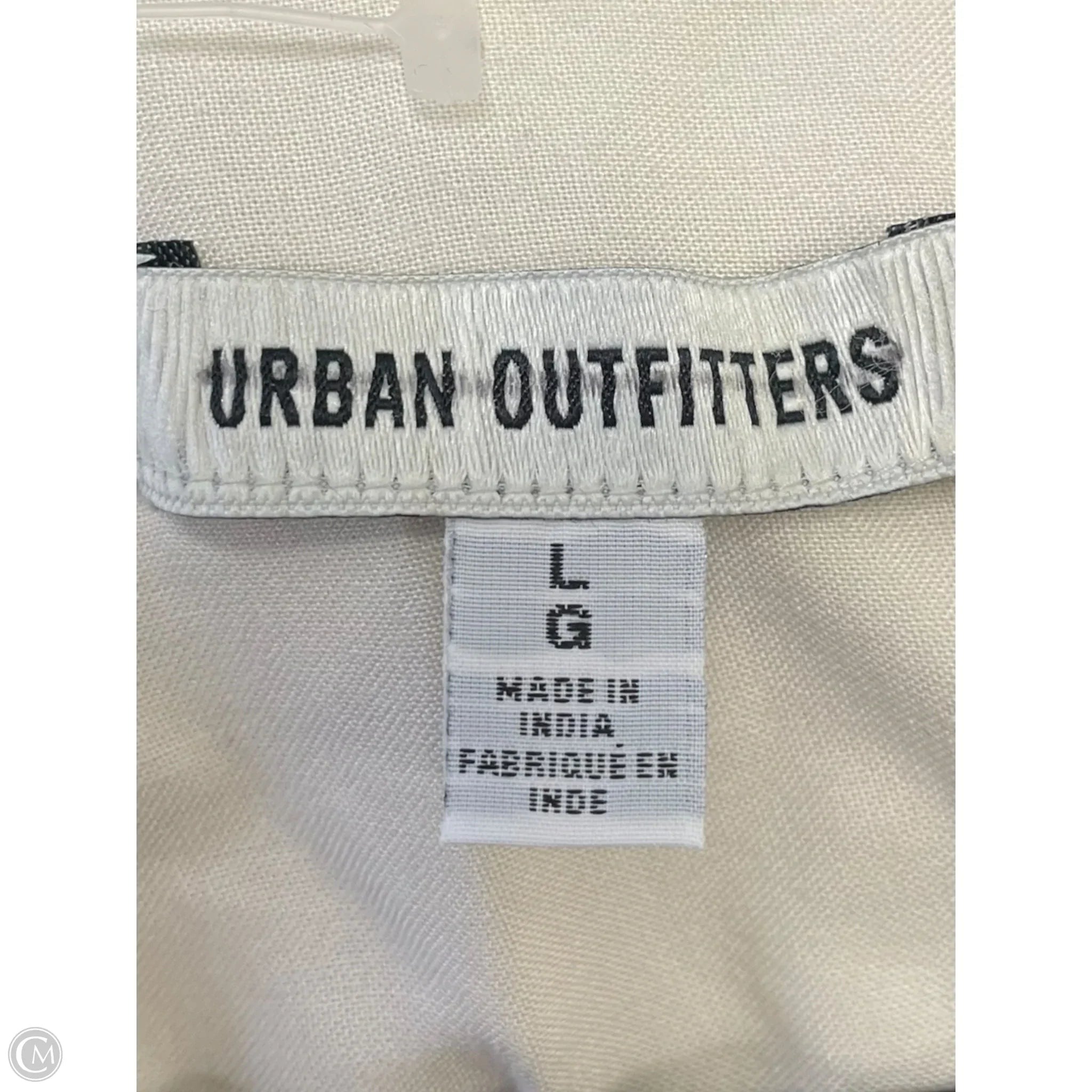 Top Short Sleeve By Urban Outfitters In Brown & Cream, Size: L