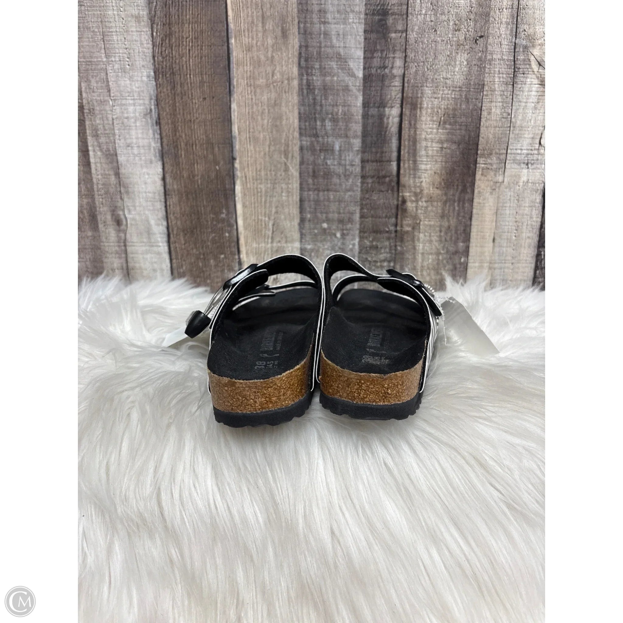 Sandals Flats By Birkenstock In Animal Print, Size: 7