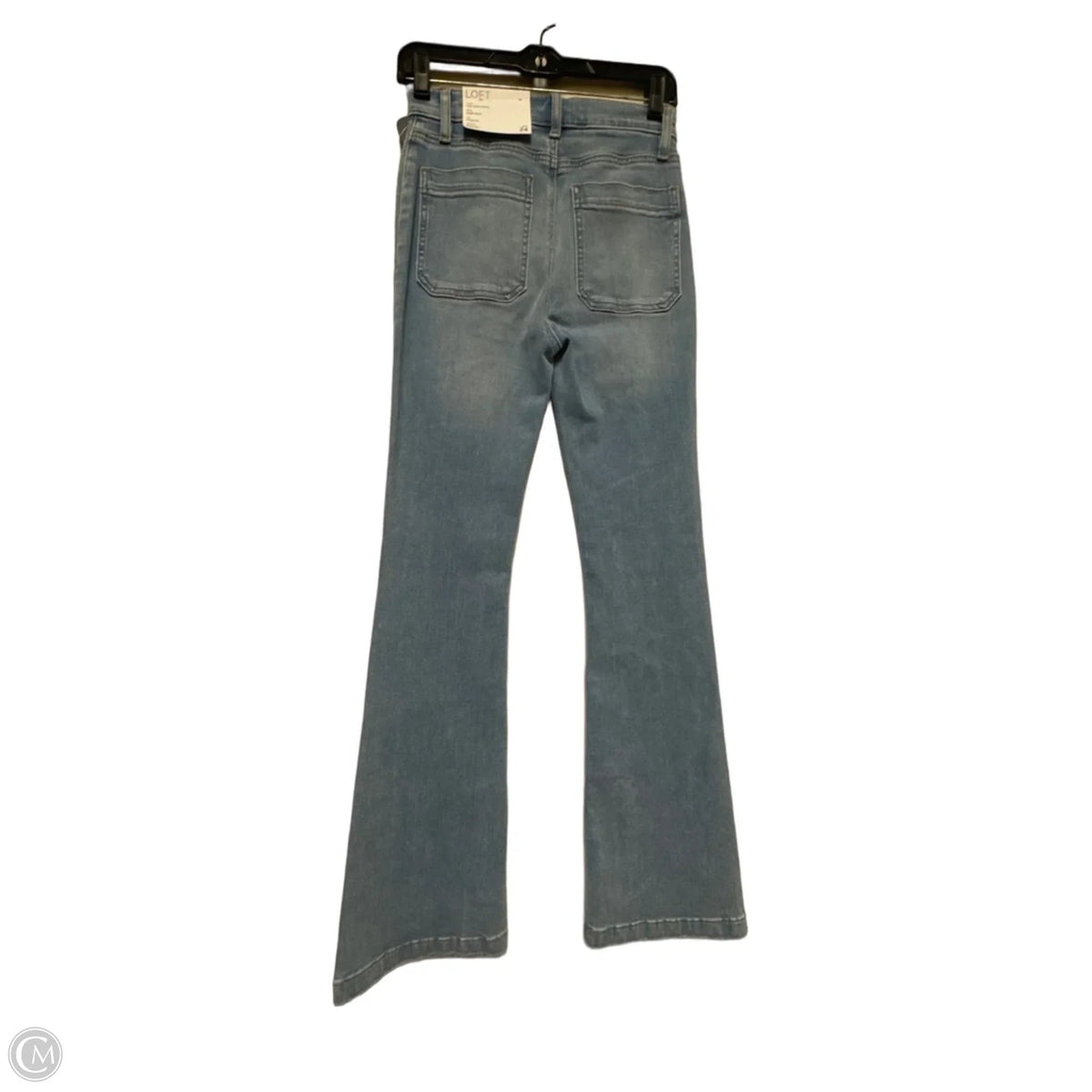 Jeans Flared By Loft In Blue Denim, Size: 0