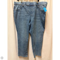 Jeans Straight By Terra & Sky In Blue Denim, Size: 2x