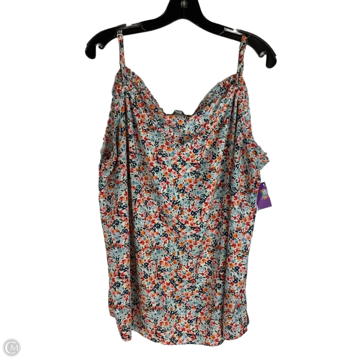 Top Sleeveless By Loft In Floral Print, Size: 20