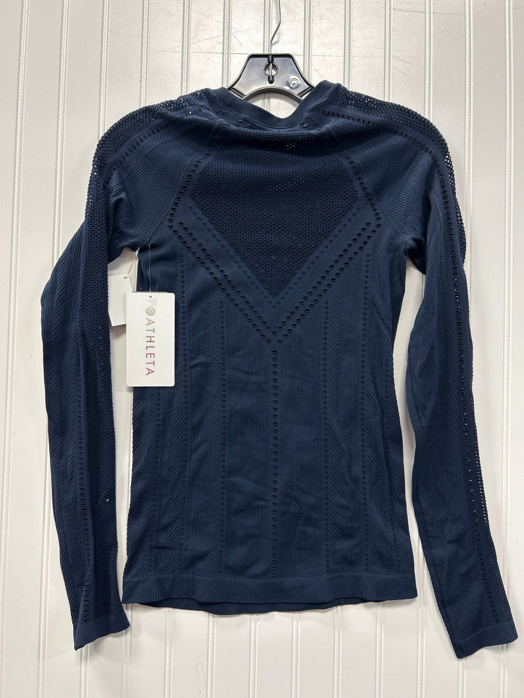 Athletic Top Ls Crewneck By Athleta In Navy, Size:Xs NWT