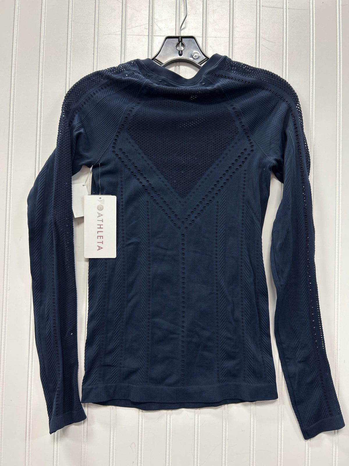 Athletic Top Ls Crewneck By Athleta In Navy, Size:Xs NWT