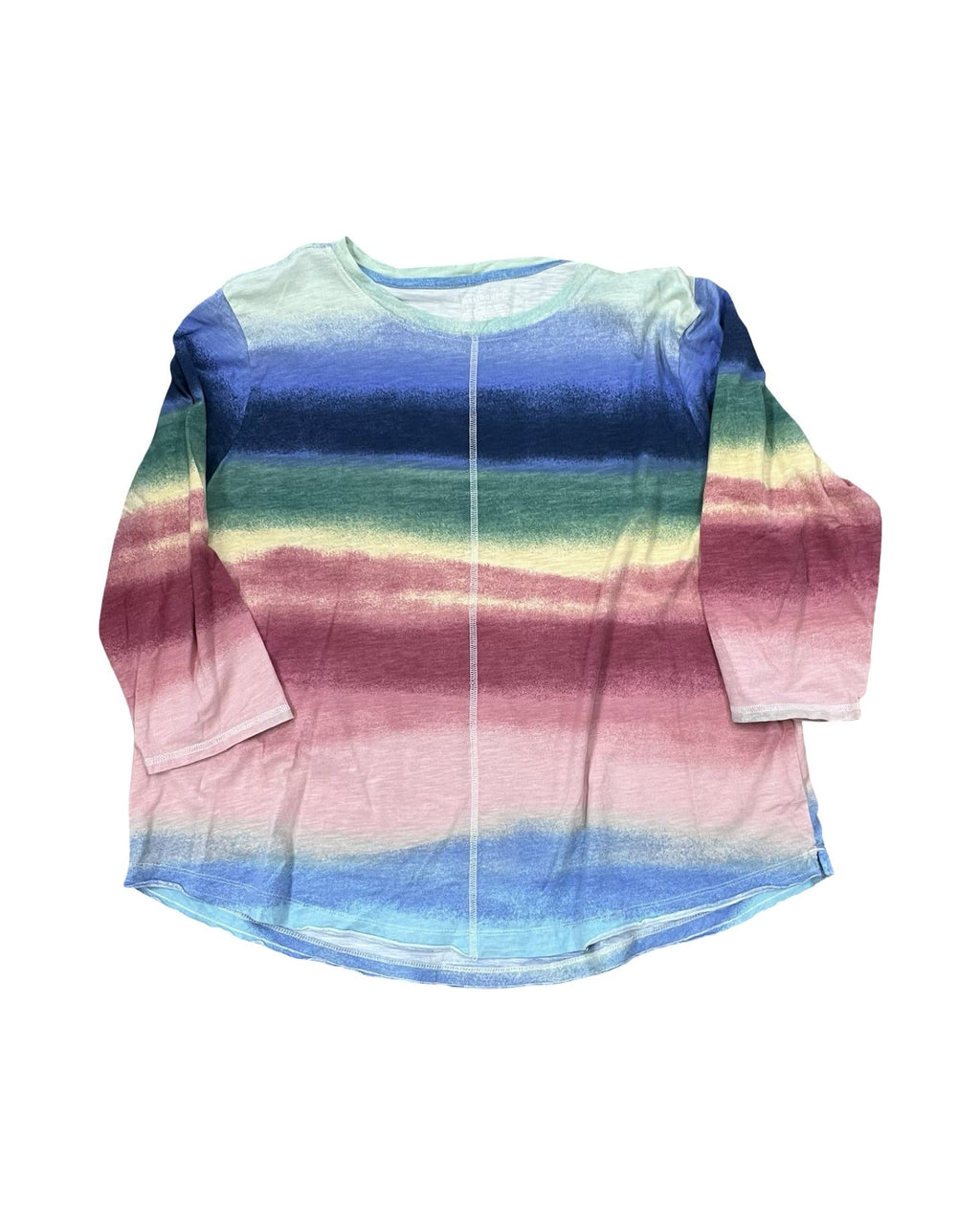 Top 3/4 Sleeve By West Bound In Multi, Size:1X