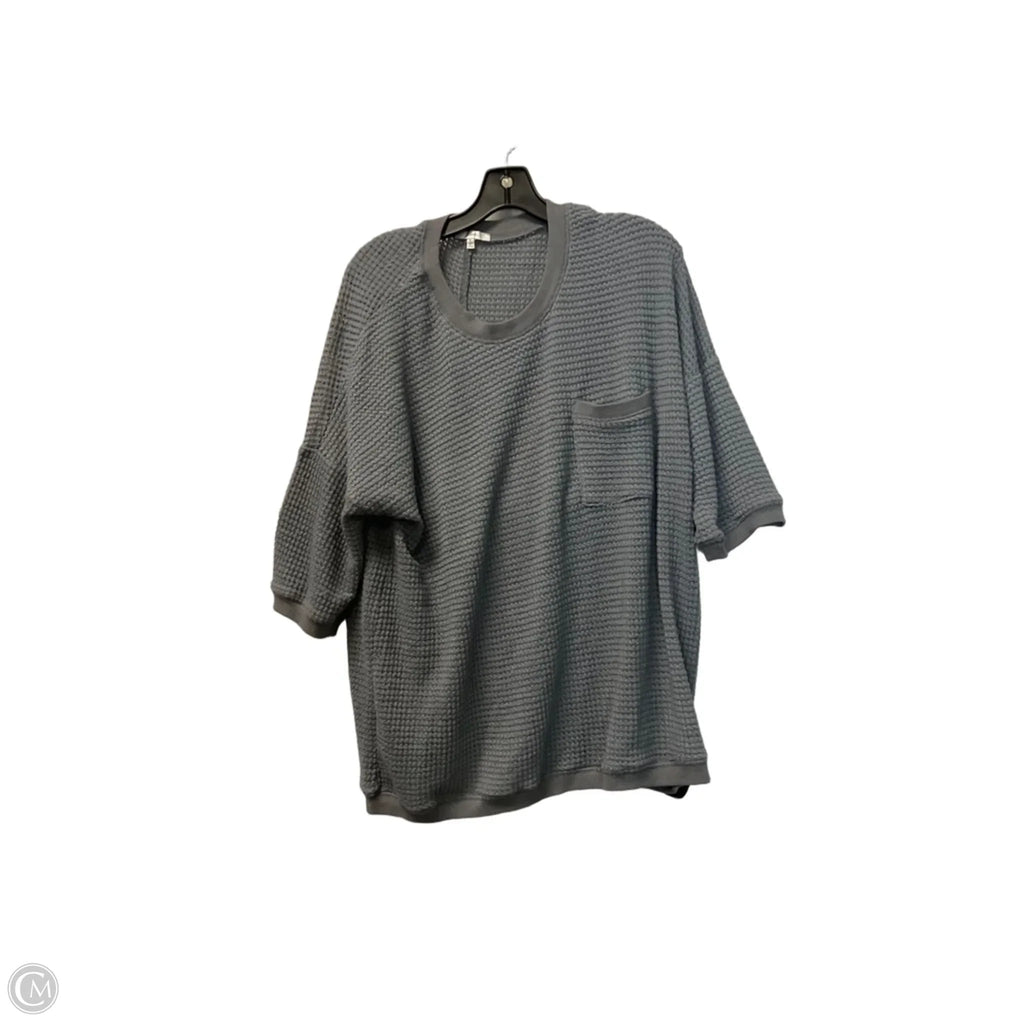 Top Short Sleeve By Jodifl In Grey, Size: S