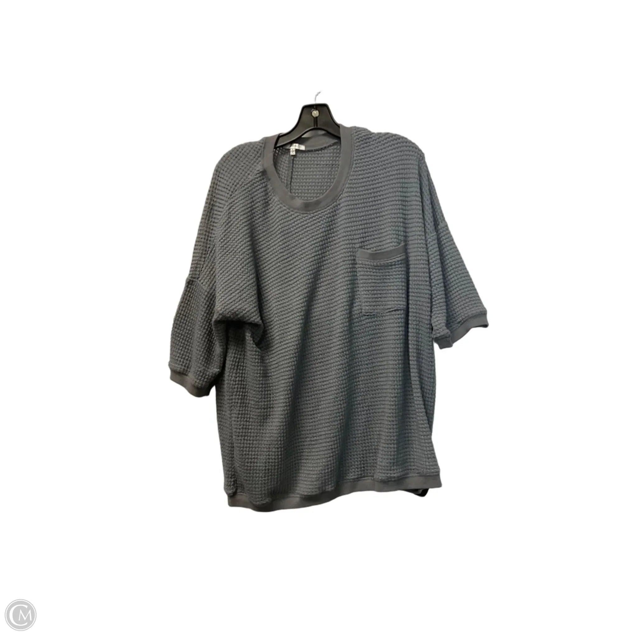 Top Short Sleeve By Jodifl In Grey, Size: S
