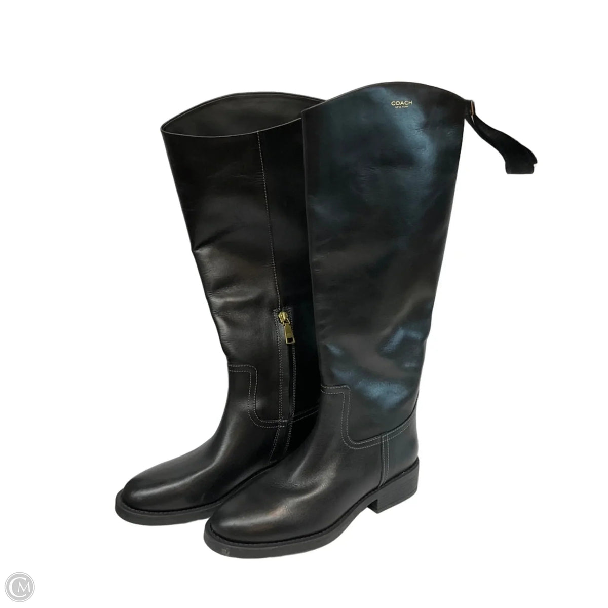Boots Designer By Coach In Black, Size: 7.5
