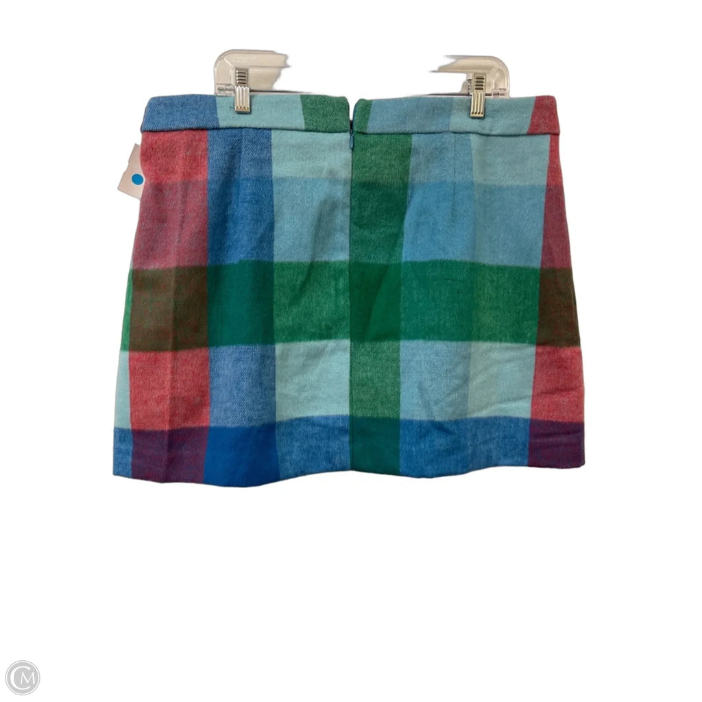Skirt Mini & Short By Free Assembly In Plaid Pattern, Size: 16