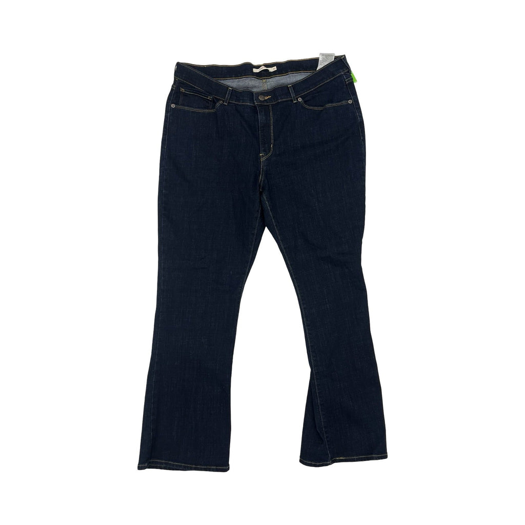 Jeans Boot Cut By Levis In Blue Denim, Size:16