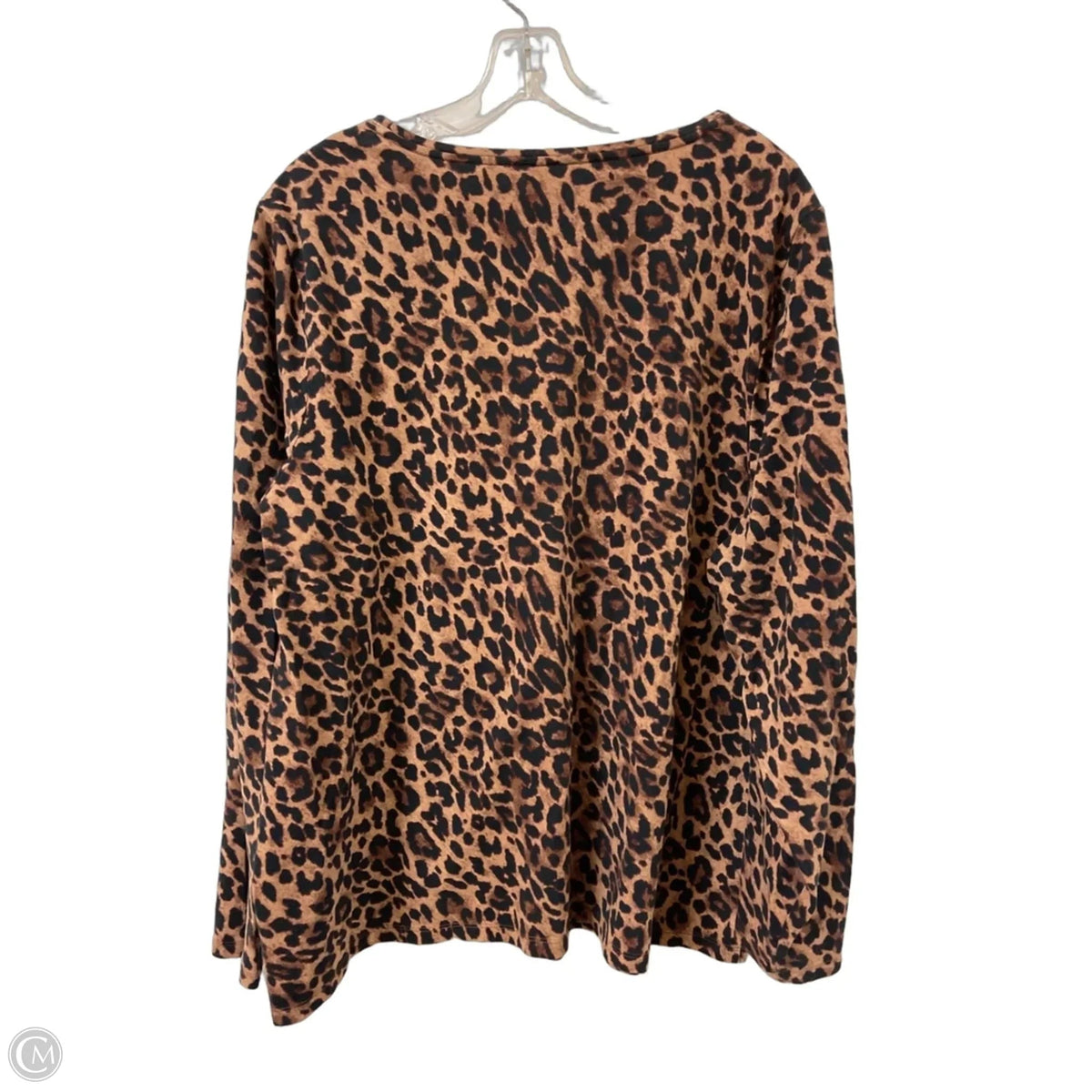 Top Long Sleeve By Talbots In Animal Print, Size: 3x