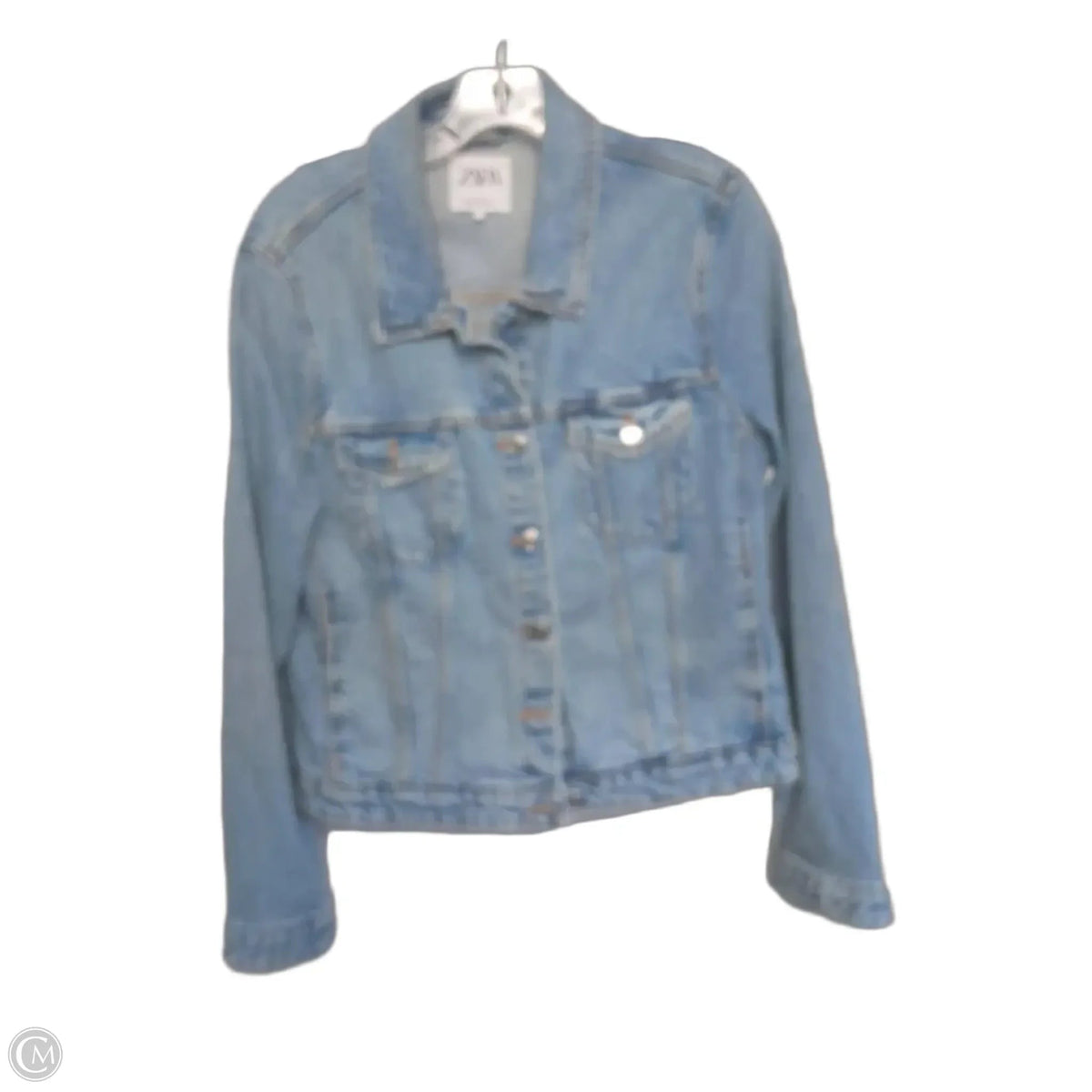 Jacket Denim By Zara In Blue, Size: Xxl