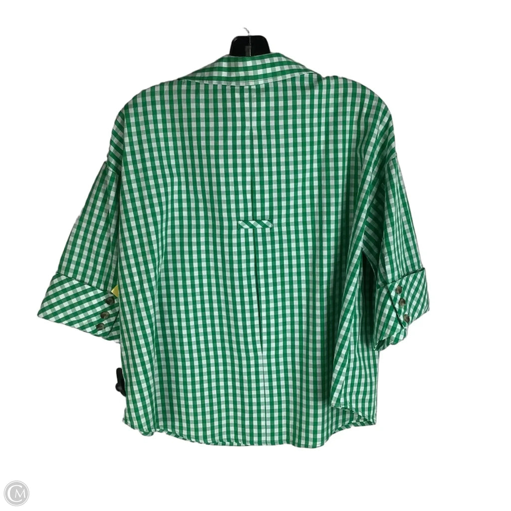 Top Short Sleeve By Entro In Green, Size: M