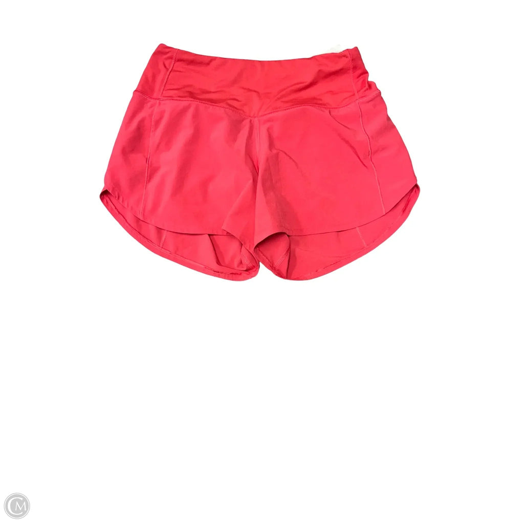 Athletic Shorts By Lululemon In Pink, Size: 4