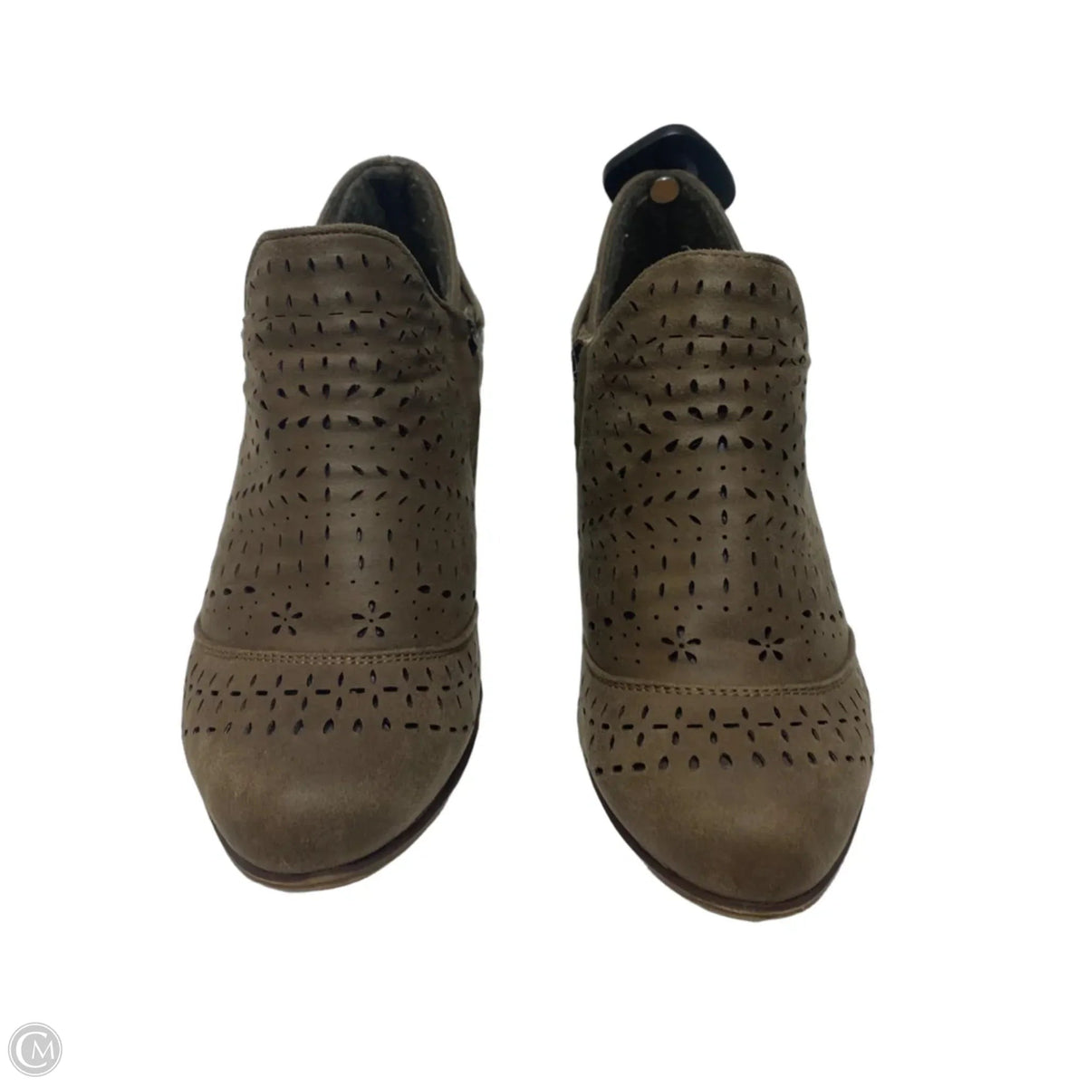 Boots Ankle Heels By Daisy Fuentes In Brown, Size: 8