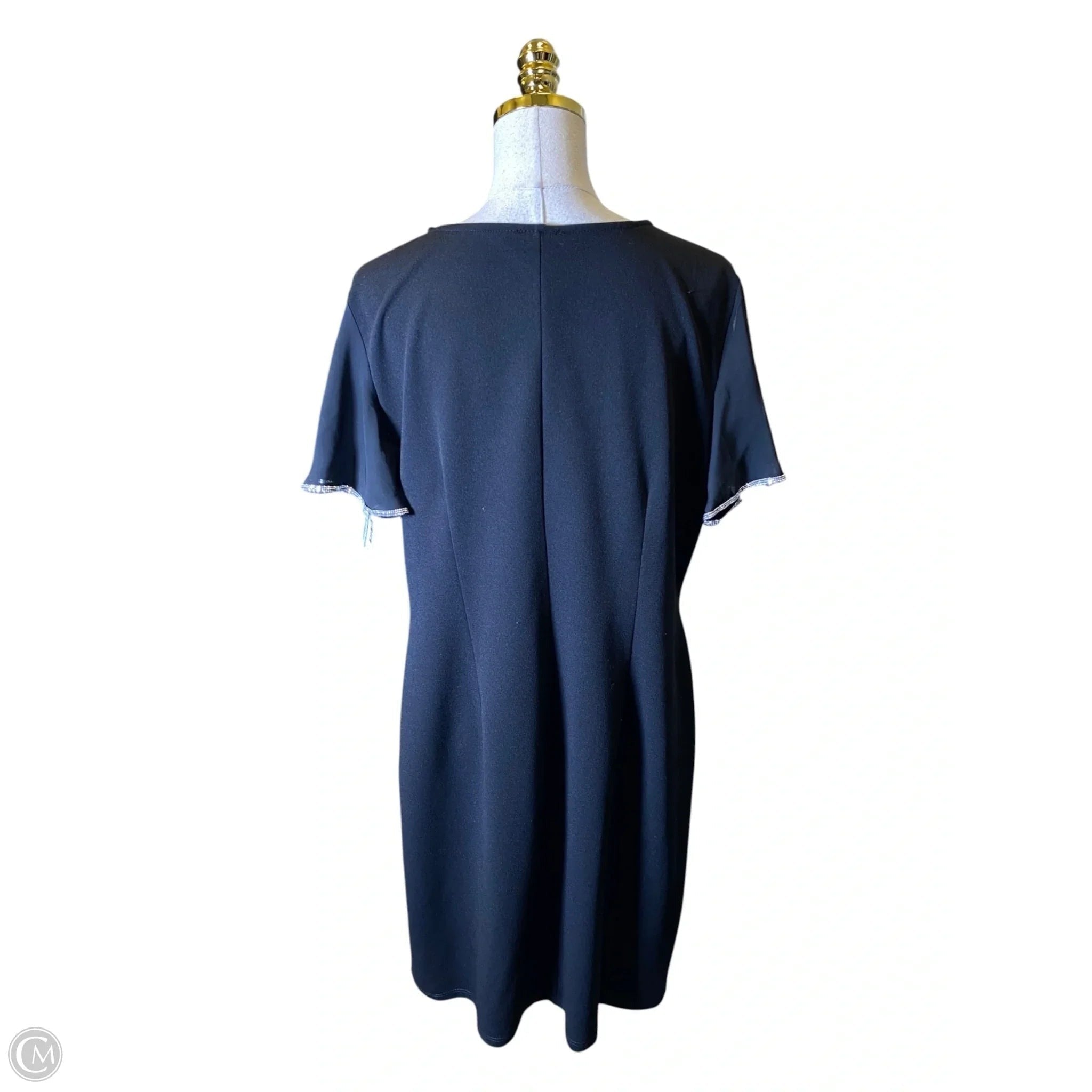 Dress Casual Midi By Olivia Matthews In Black, Size: Xl