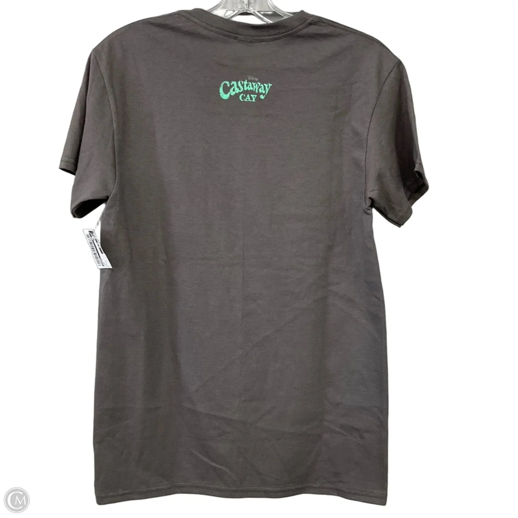 Top Short Sleeve By Disney In Grey, Size: S
