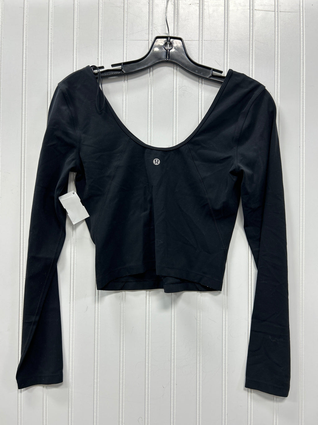 Athletic Top Ls Crewneck By Lululemon In Black, Size:S