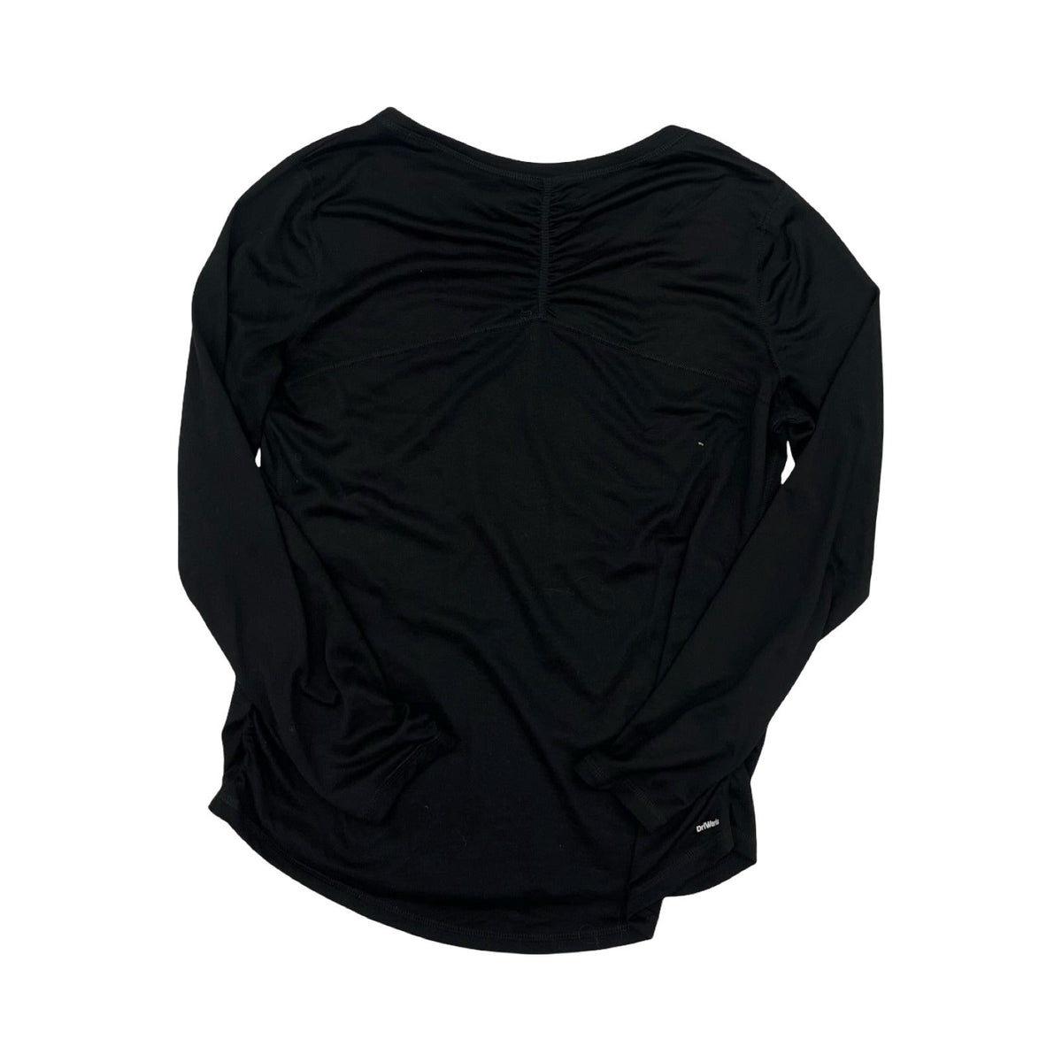 Athletic Top Ls Crewneck By Athletic Works In Black, Size:L