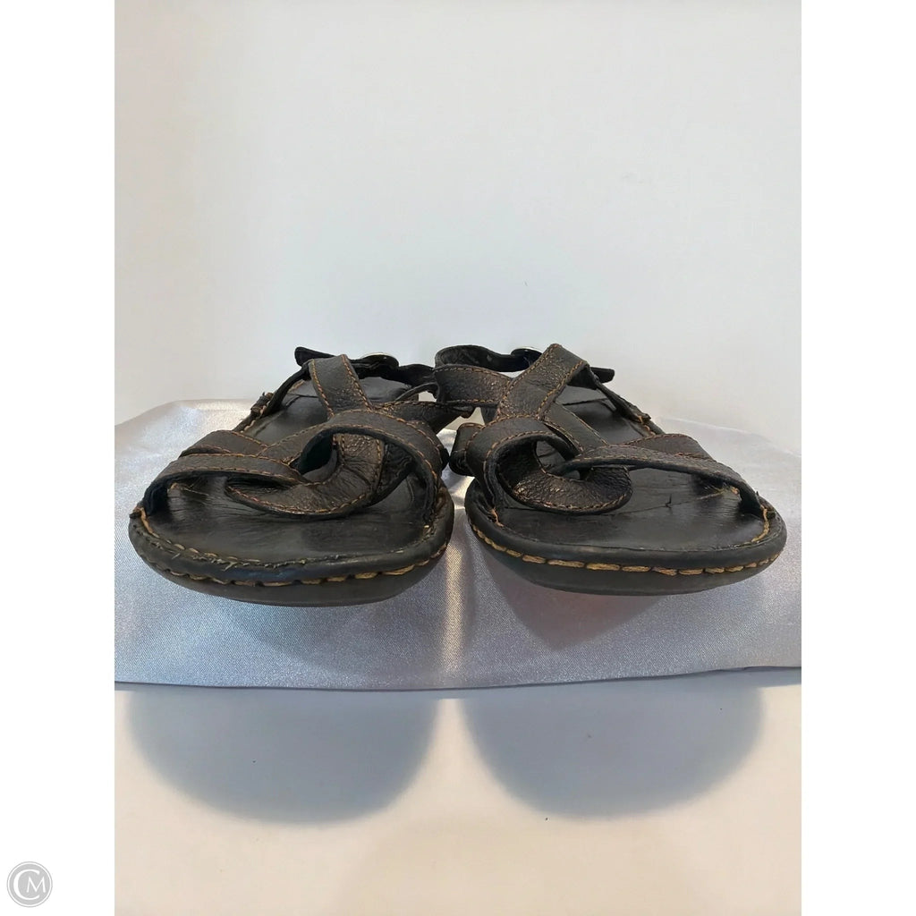 Sandals Flats By Born In Black, Size: 9