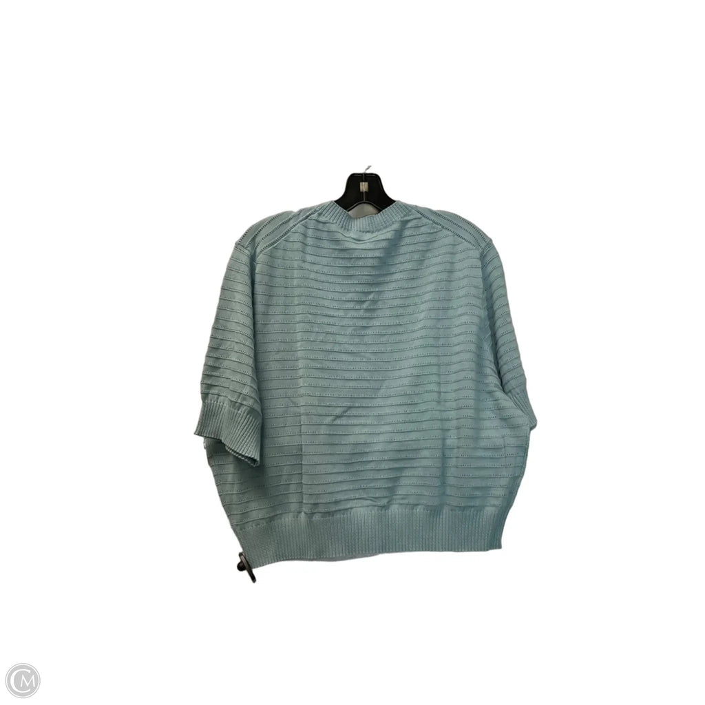 Top Short Sleeve Designer By Frye In Blue, Size: Xxl