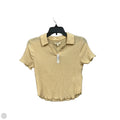 Top Short Sleeve By Madewell In Yellow, Size: Xs
