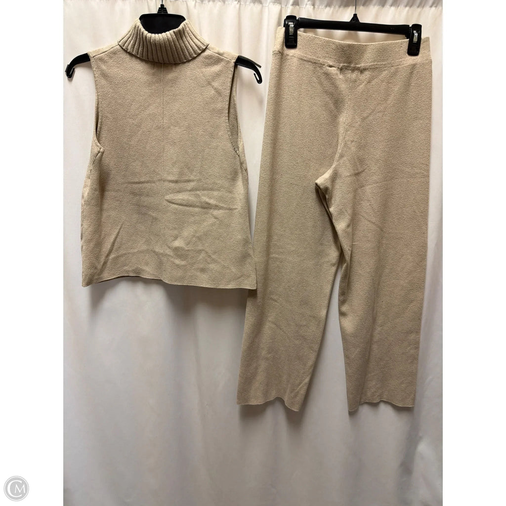 Pants Set 2pc By Marled In Taupe, Size: M