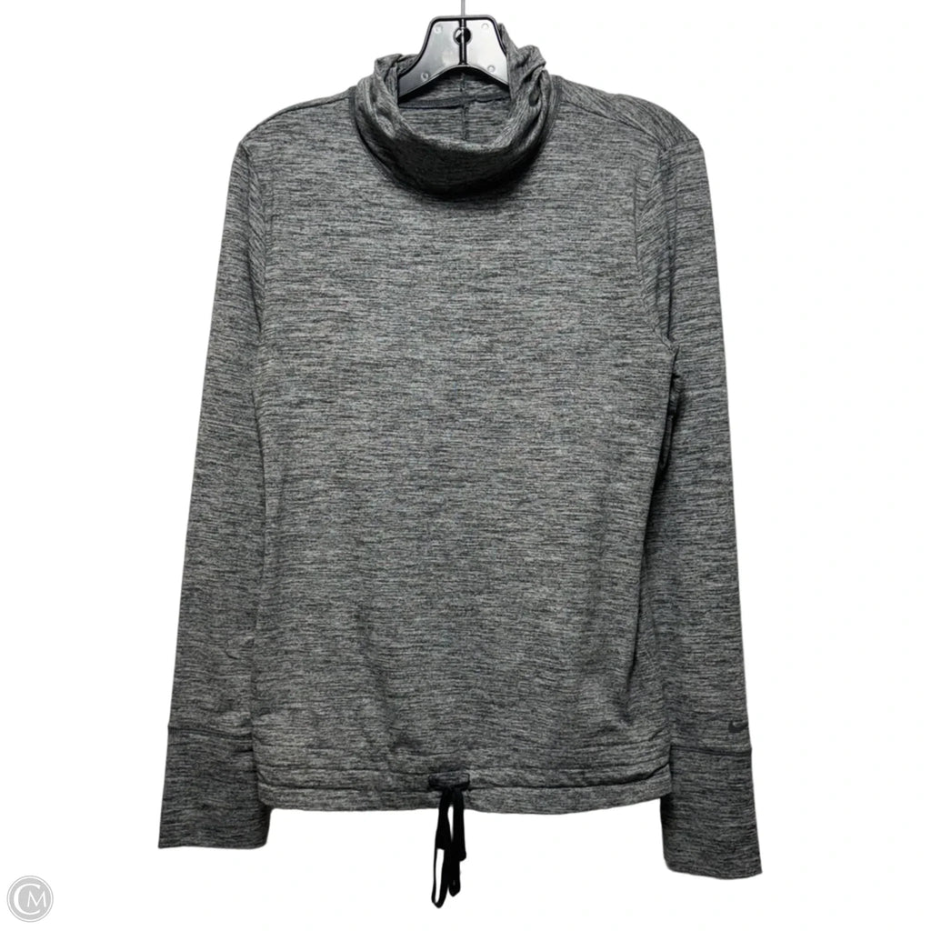 Athletic Top Long Sleeve Crew By Blano Noir In Black & White, Size: L