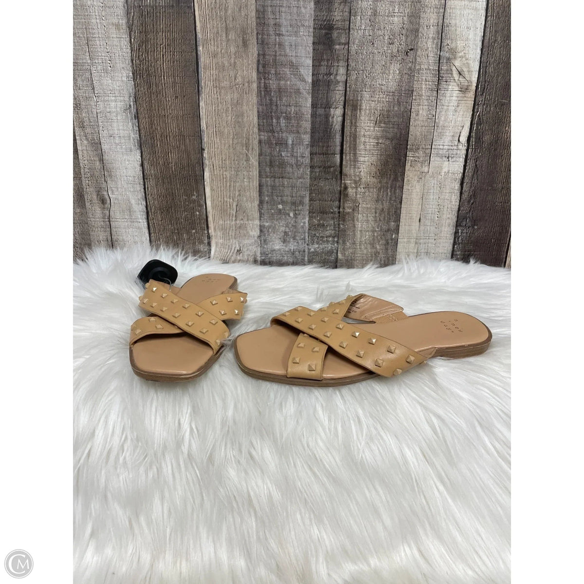 Sandals Flats By A New Day In Tan, Size: 6