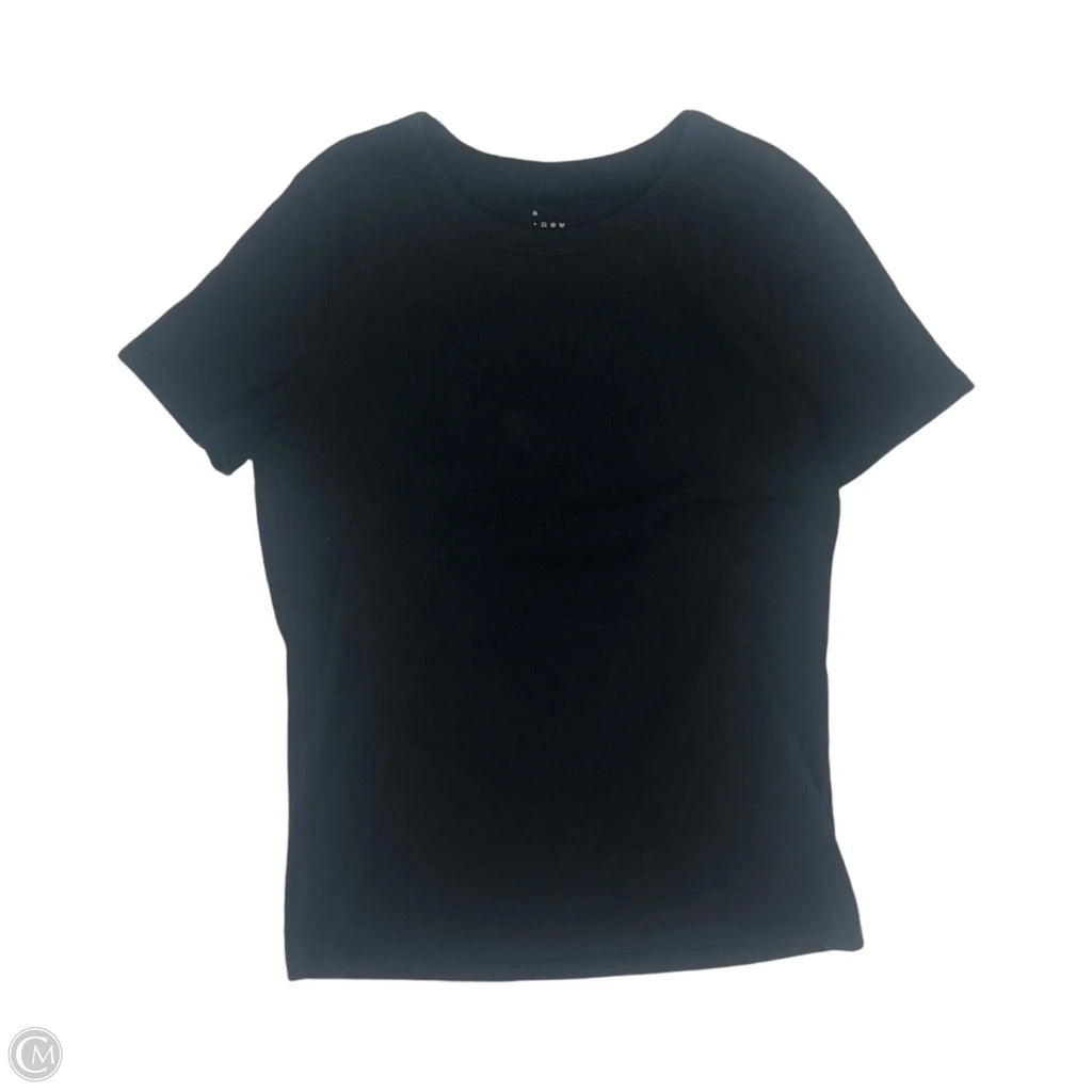 Top Short Sleeve Basic By A New Day In Black, Size: L