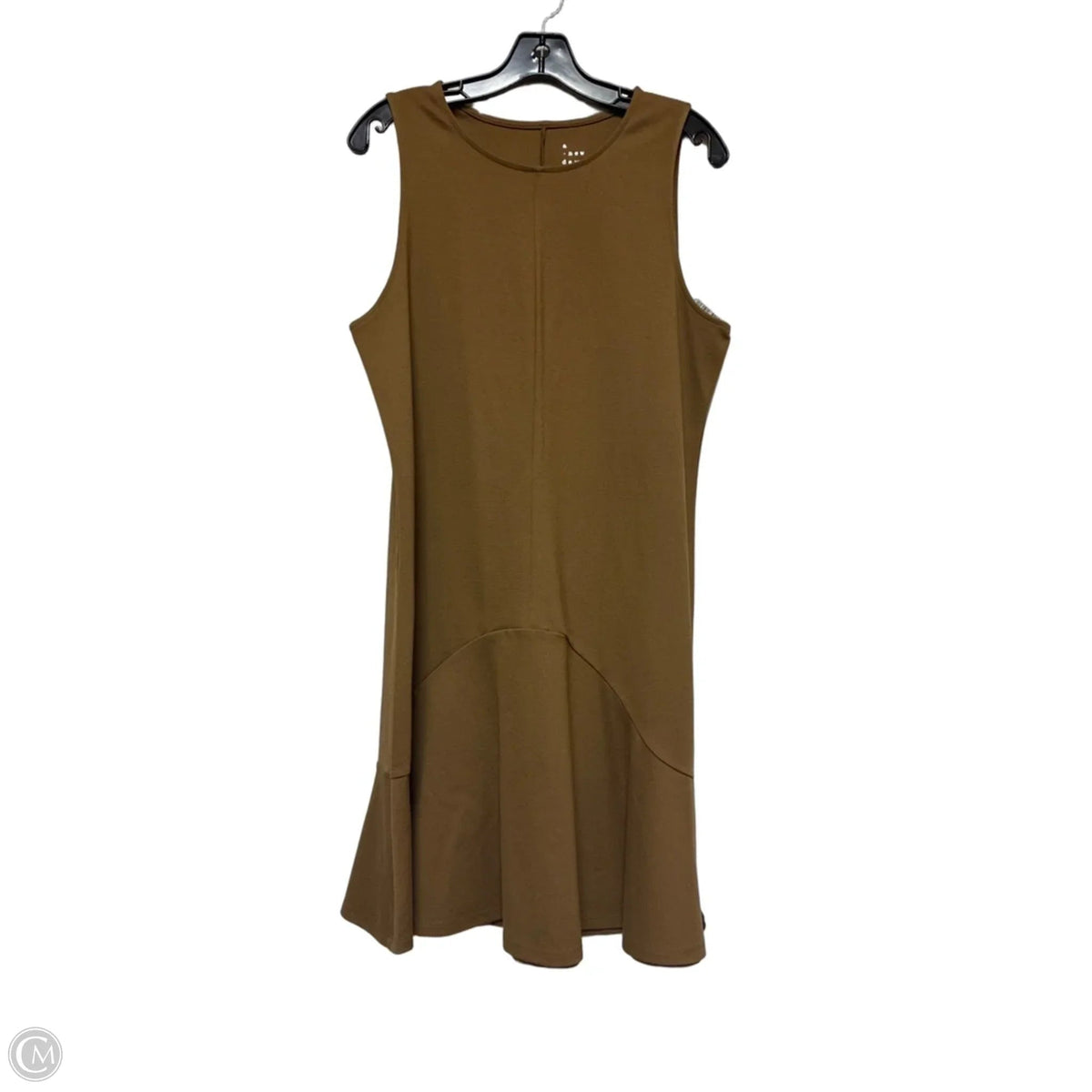 Dress Casual Midi By A New Day In Brown, Size: L