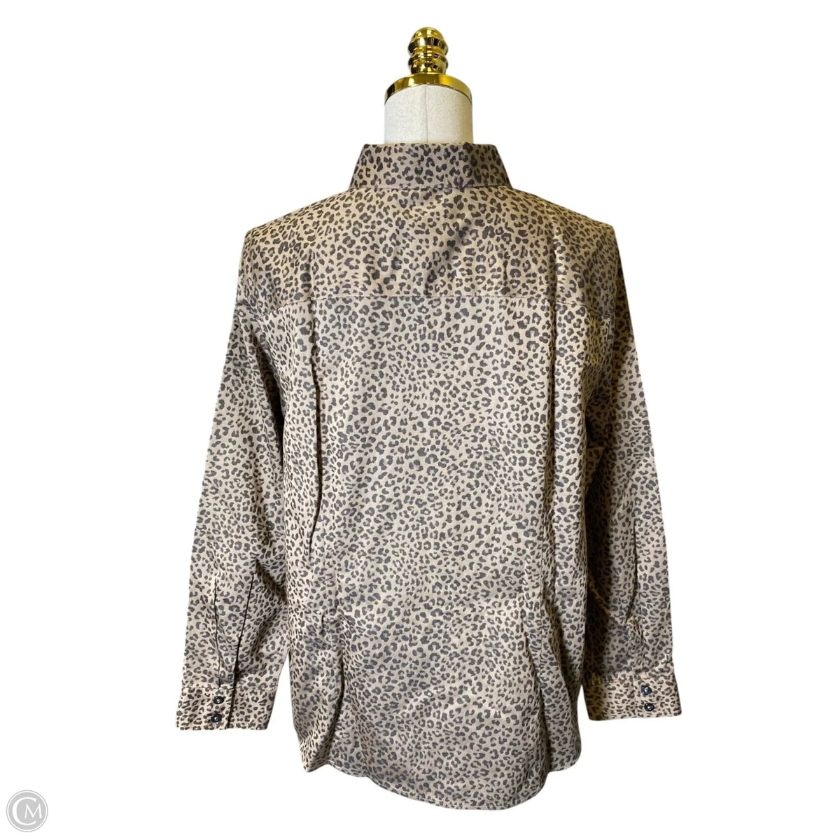 Top Long Sleeve By Chicos In Animal Print, Size: L
