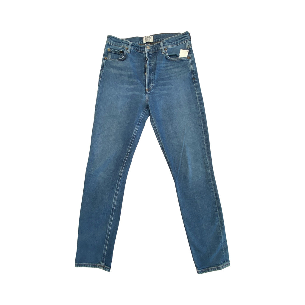 Jeans Straight By Agolde In Blue Denim, Size:8