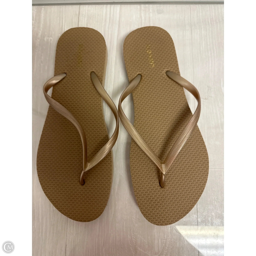 Sandals Flip Flops By Old Navy In Tan, Size: 9
