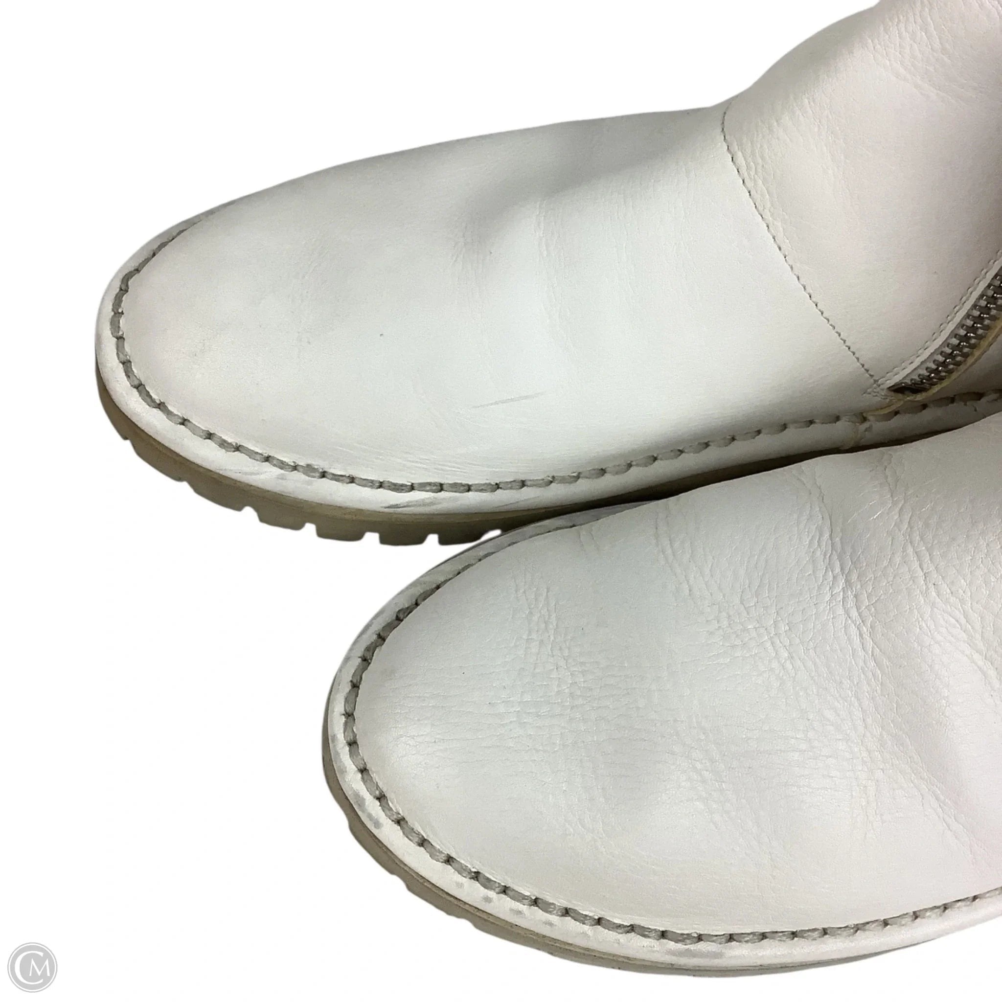 Boots Ankle Flats By Cmc In White, Size: 38