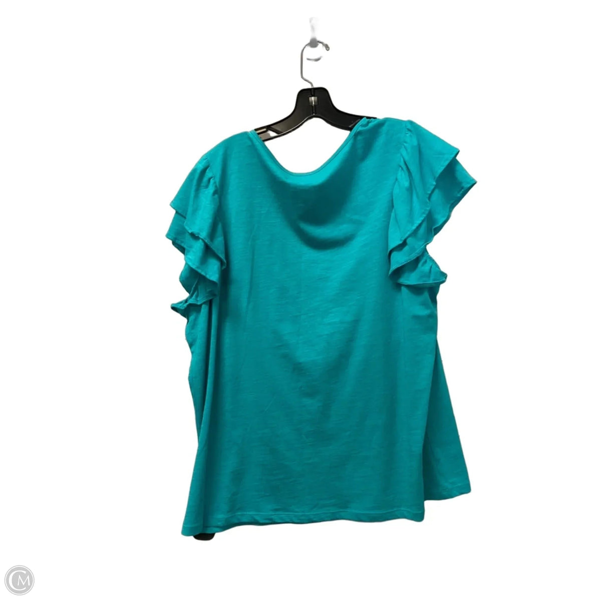 Top Short Sleeve By St Johns Bay In Teal, Size: Xl